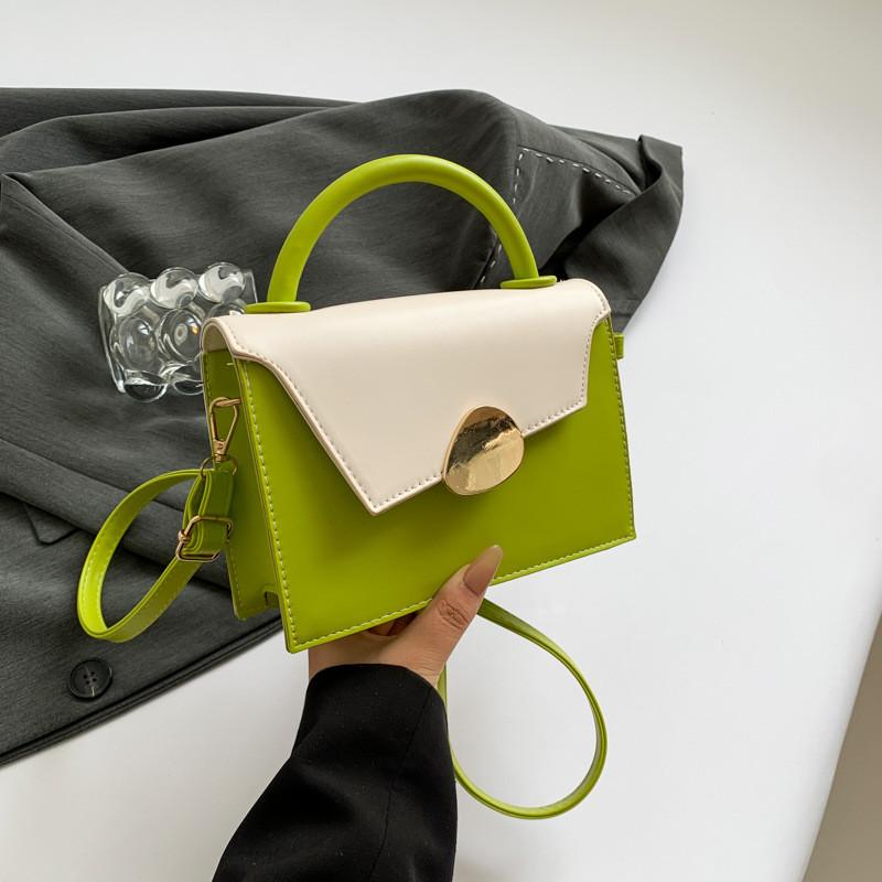 Stylish Casual Pu Shoulder Bag Small Square Fashion Handbag For Summer Trendy Look