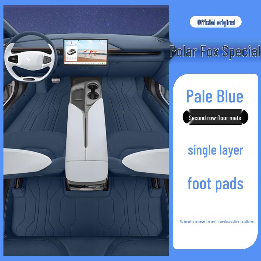 Jihu Alphard T5 Full-Coverage Odorless Leather Floor Mats for Interior Protection