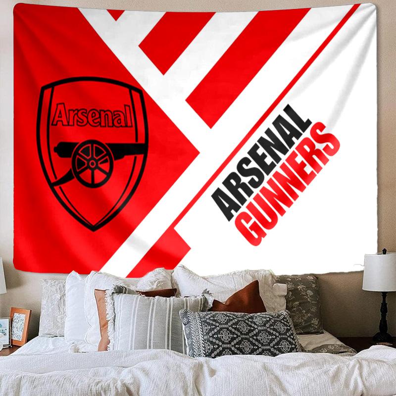 Tapiserie cu Emblema Clubului de Fotbal Arsenal, Tapiserie pentru Cameră de Joacă, Accesorii pentru Dormitor, Sufragerie, Cameră de Cămin, Decor perete, Cadouri de Ziua de Naștere pentru Fani