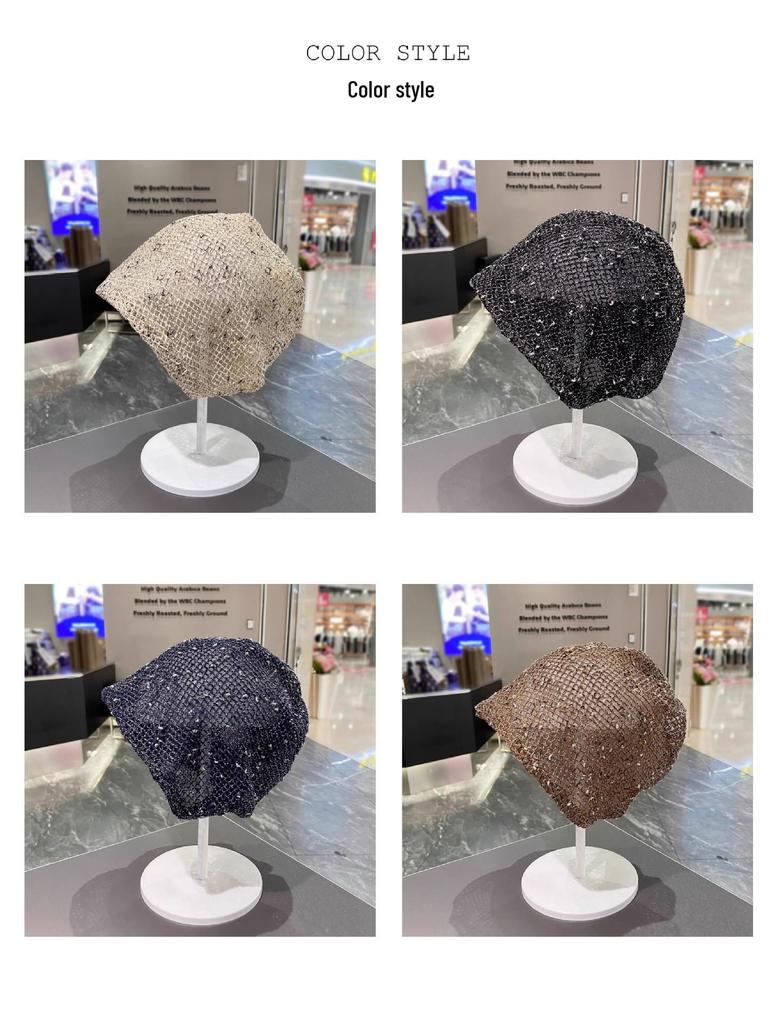 Women's Korean Style Breathable Mesh Turban - Lightweight Summer Pullover Hat