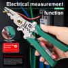 Stainless Steel Wire Strippers Dual Function Electrical Tool Non Slip Design Ideal for Electricians and DIY Enthusiasts