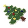 Cartoon Christmas Carpet Xmas Tree Shape Non-Slip Backing Bedroom Rug Soft Imitation Cashmere Bed Side Carpets Household Use