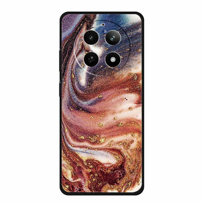 Case For Realme 13 Plus Marble TPU Soft Silicone Back Cover For Realme 13+ Cases Protective Mica Painted Colorful Bumper Capa