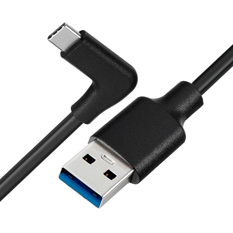 USB3.2 Gen 2 Cable 10Gbps USB A to USB C 3A Fast Charging Elbow 1m 2m 3m for Oculus Quest 1/2 VR Link Type C Cable Camera Line 2m