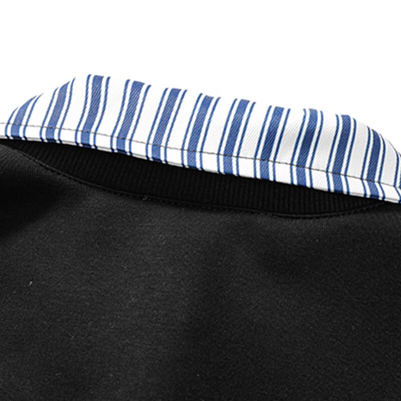 NASA MARVEL Men's American Style Lapel Mock Two-Piece Sweatshirt