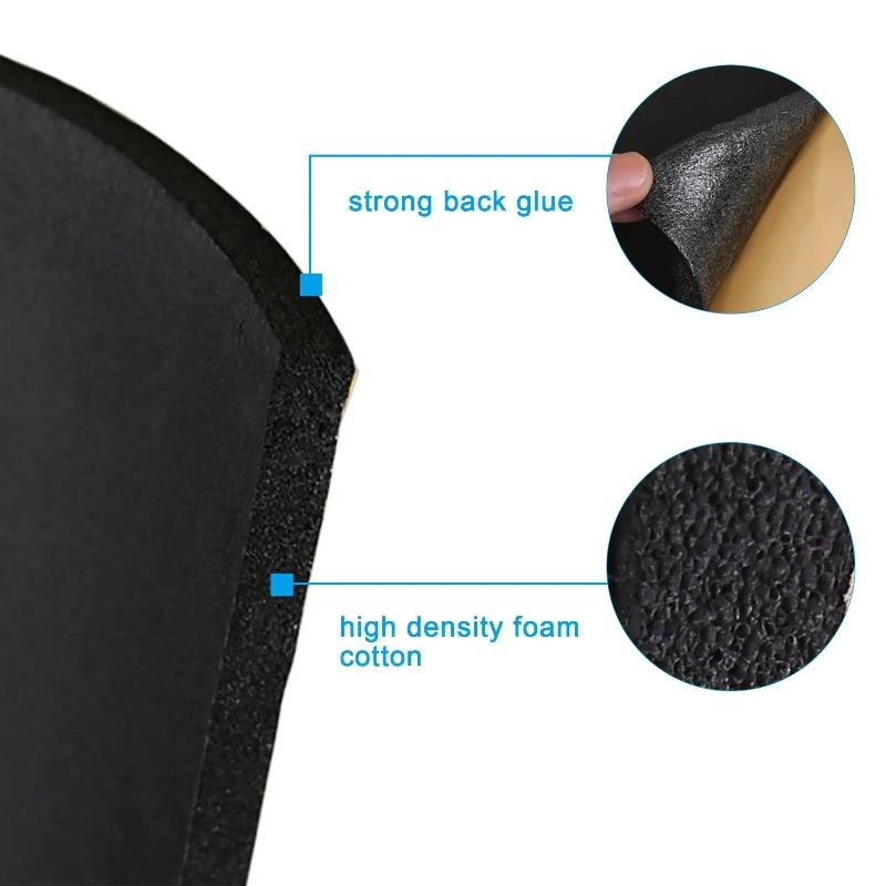 1PC Automobile Sound Deadening Mat Heat Resistant Insulation Cotton Blend for Car Engine Roof Door Trunk Noise Barrier
