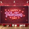 Love Background Neon Heart Backdrop Valentine Background Effect Themed Banner For Wedding Anniversary Valentine's Photo