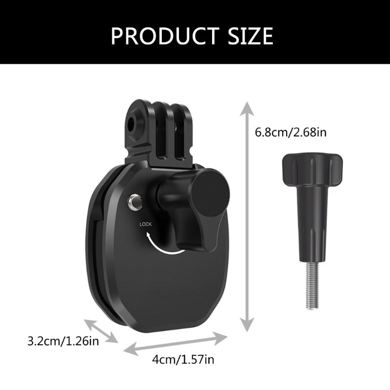 Sports Camera Mount Clamp Stand for Electric Bikes and Motorcycles Windscreen, Aluminum with Protective Silicone Padding