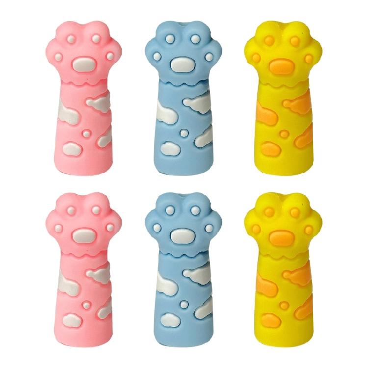 6 Pcs Silicone Pencil Tip Protective Cover Cats Claw Pencil Caps Pencil Extender Holder For Artists Students