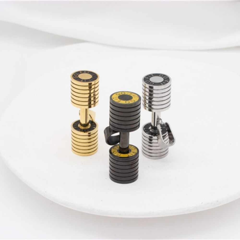 Zinc Zinc Alloy Fitness Series Pendants Bead Chain Dumbbell Sports Necklace  Jewelry Accessories