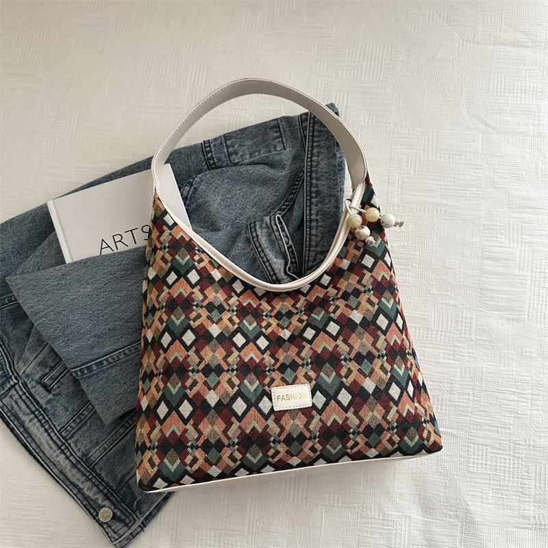 

Персонализированная и Модная Сумка через Плечо Большой Вместимости для Поездок на Работу, Новая Повседневная Сумка для Занятий для Студентов Колледжа, Сумка-тоут