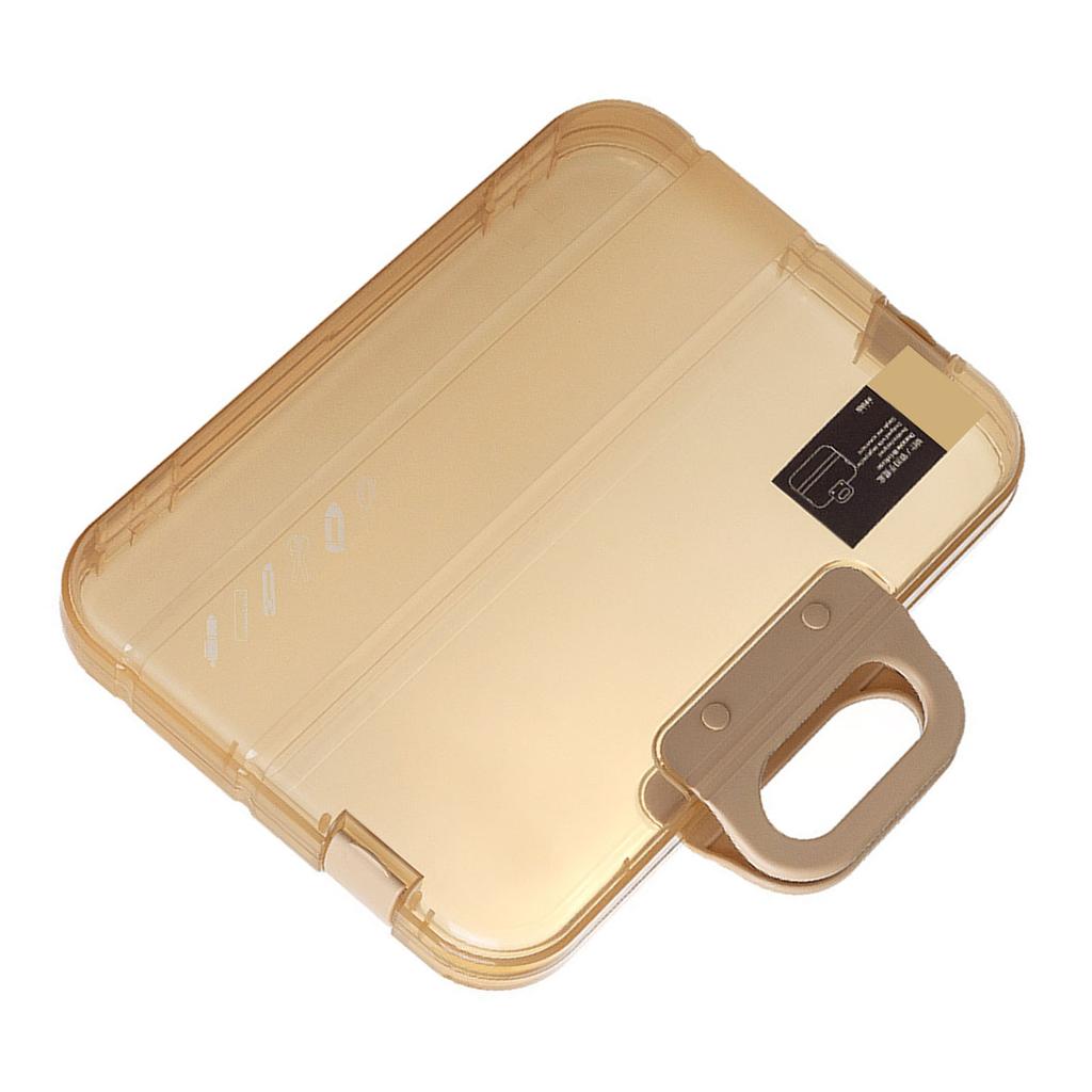 Custodia per Documenti Trasparente Multiuso Grande Capacità Antipolvere Impermeabile Formato A4 Portatile Custodia per Progetti per Ufficio Scuola
