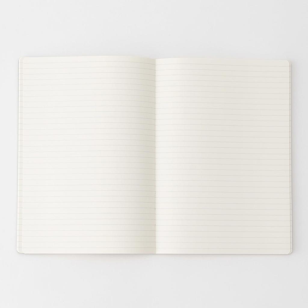 MUJI Premium Paper Flat Opening Horizontal 80 NAA42A8S Notebook, Black, A5, Ruled, Sheets,