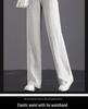 Pure Cotton High-Waisted Wide-Leg Pants for Women, Loose Drapey Fit, Perfect for Spring/Summer 2026.