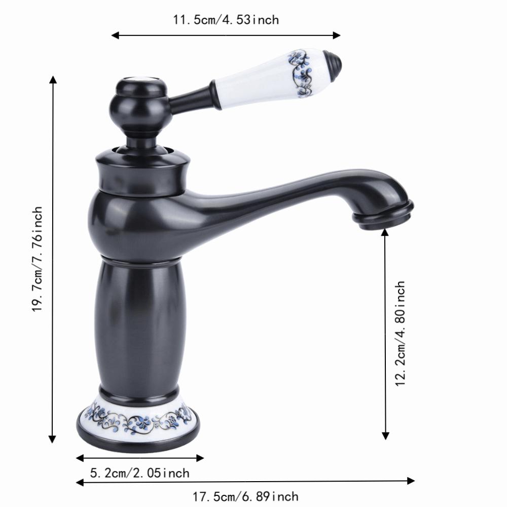 with Hose Mixer Tap Brass Water Tap Easy Install Faucet Tap Kitchen Sink чёрный