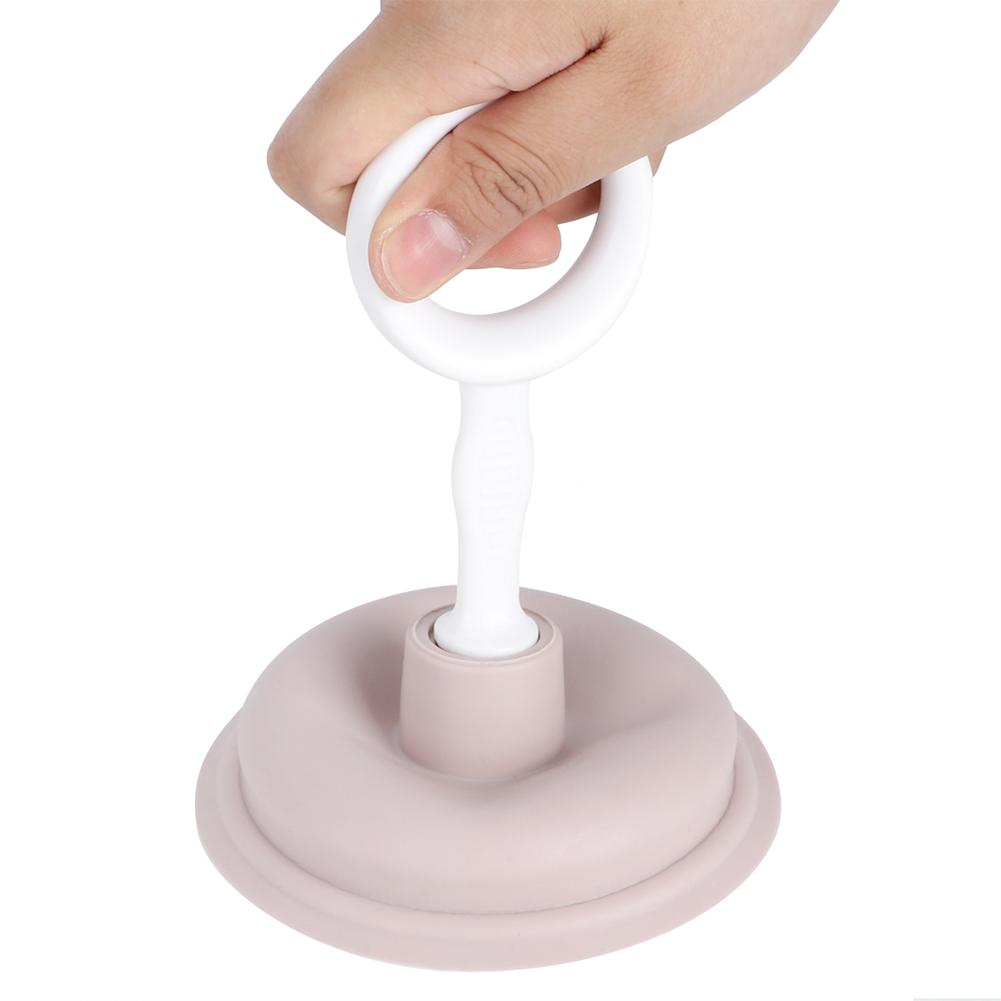 2Pcs Handheld Suction Pipe Cleaner Pipeline Dredging Cleaning Tool for Kitchen Bathroom UsePink