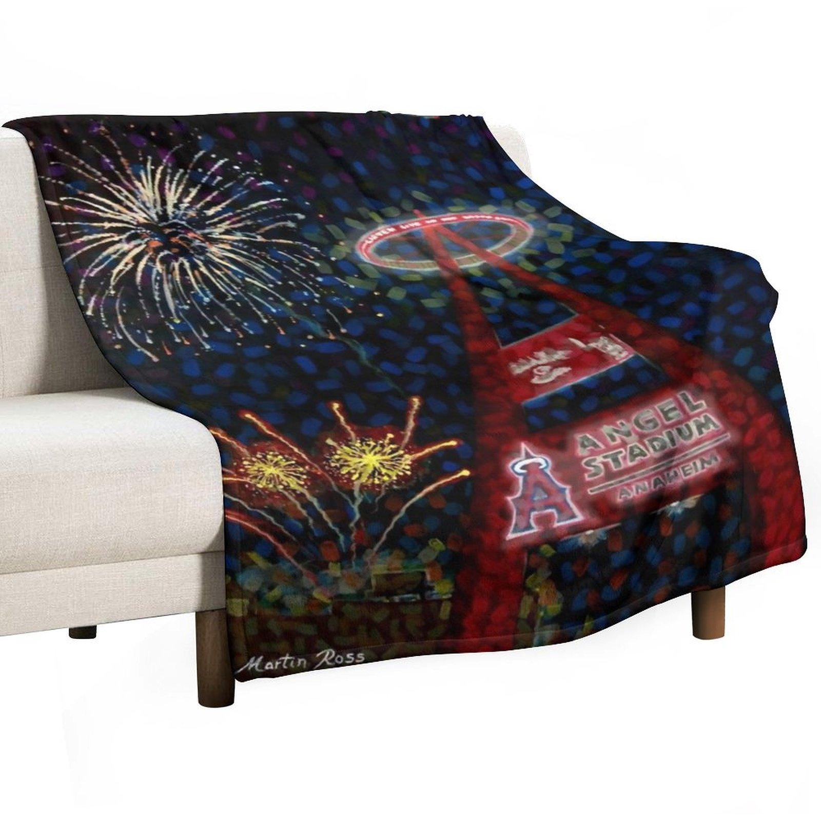 Angels Home Run Throw Blanket Flannels sofa bed Quilt Bed covers Blankets 30x40in