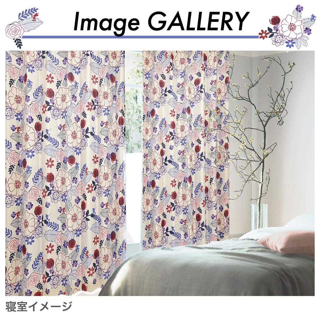 Disney Blackout Curtains Mickey 140 Sizes Available 100 X 200cm X 2 Panels 100 X 200cm [Curtains Kurenai] "Japonesque & Minnie" Size (Width) (Length)