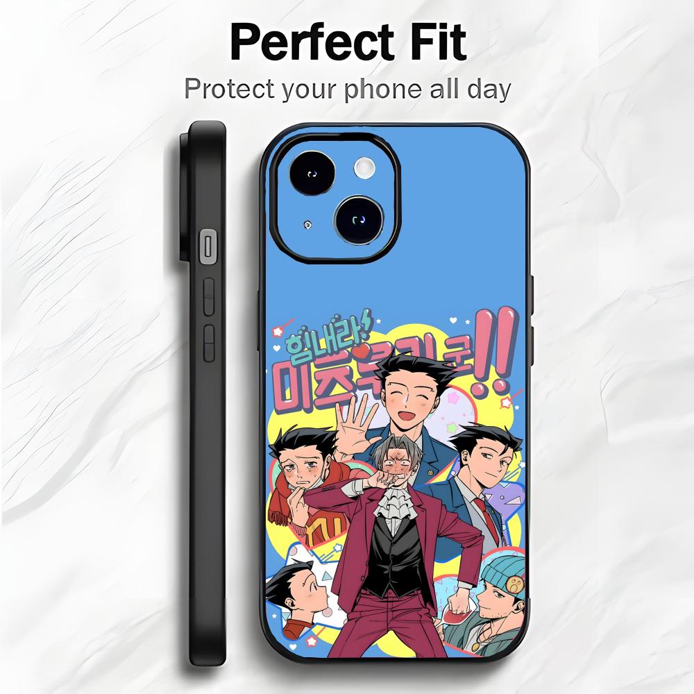 Adventure Game A-Ace A-Attorney Phone Case Phone Case Soft Packaging Lightweight For iPhone17 16 15 14 13ProMax