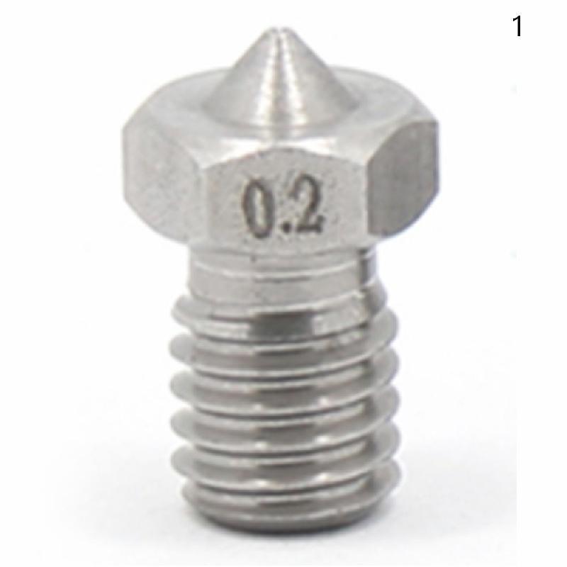 5 stücke Edelstahl Düse Extruder 3D Drucker Teile Filament Gewinde Teil