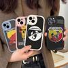 Italy Famous Car A-ABARTH Logo Phone Case Hard Leather For IPhone 14 13 16 Mini 15 14 11 12 Pro Max Plus Fundas