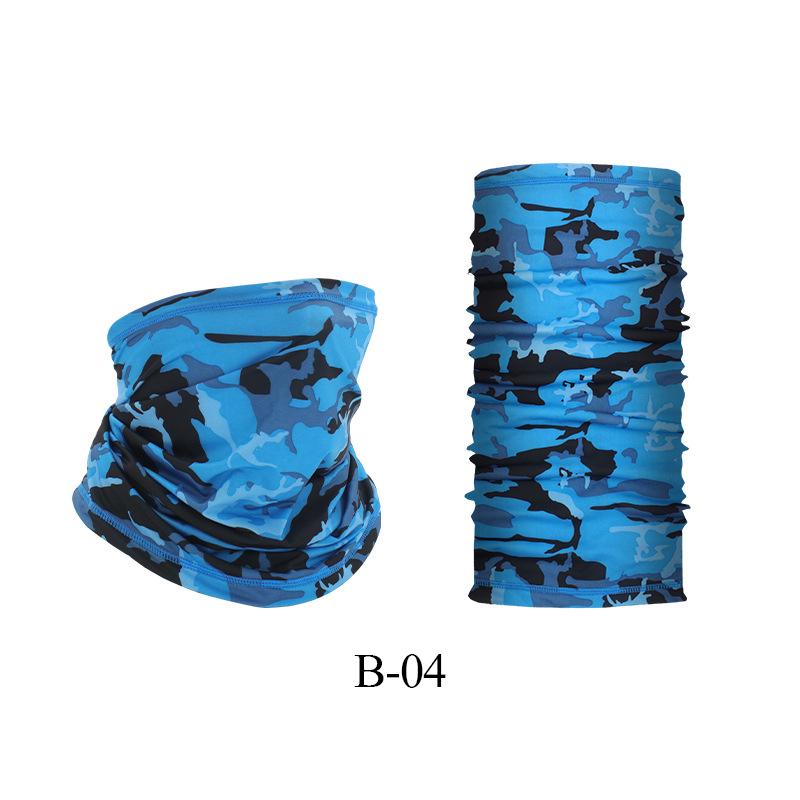 Proteção UV Cobertura Facial de Seda Gelo Tubo de Pescoço Bandana Lenço para Esportes ao Ar Livre Respirável Lenço para Caminhada Polaina de Pescoço Bandana