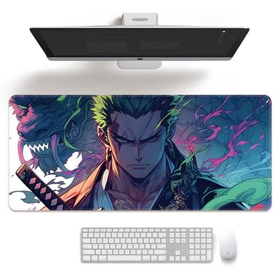 Cartoon Anime Mouse Pad Oversized ONE PIECE Boys E-sports Game Two-dimensional Computer Keyboard Desk Pad Office Cute Large Size  Non-slip Mouse Pad