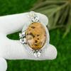 Natural Bauxite Gemstone Pendant 925 Sterling Silver Indian Jewelry For Girls