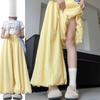 2026 Summer Women's Slimming Wide-Leg Pants: Fresh Yellow, Loose, Lazy, Drapey, Straight, Bud-Shaped Design