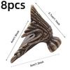 4/8pcs/set Antique Bronze Brass Jewelry Chest Wood Furniture Box Decorative Feet Leg Corner Protector Vintage Decoration New