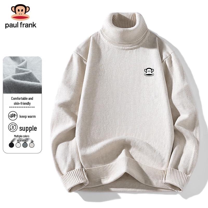 

paul frank Мужской вязаный свитер с высоким воротником в стиле ретро 4XL