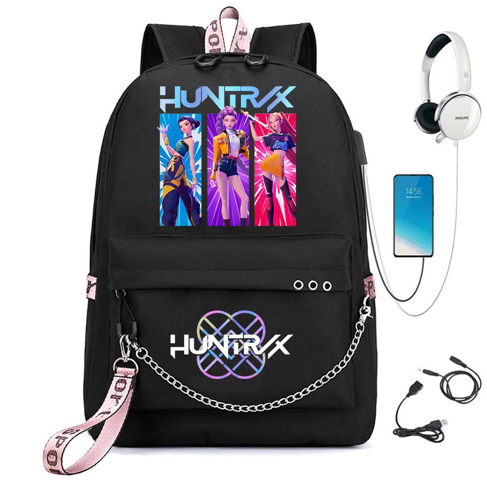 K-pop Printed Backpack for Teenager Girl Boy Bookbag Kid Gift Large Capacity Waterproof Travel Bag Rucksak