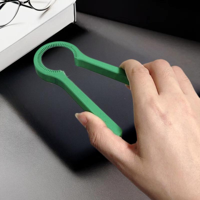 Plastic Bottle Cap Lifter, Universal Opener with Ergonomic Handle and Gear Design
