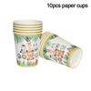 Jungle Birthday Party Decorations Animal Disposable Tableware Set Forest Woodland Safari Birthday Animals Theme Party Supplies