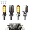 1pcs Off-Road Motorcycle Modified Led Mini Turn Signal 12V Electric Vehicle Turn Light Retro Metal Signal Indicator