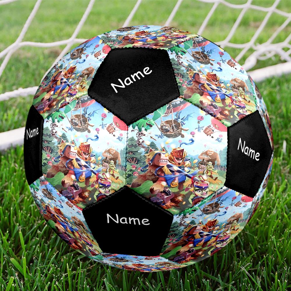 Custom Name Clash Royale Theme Size 5 Soccer Ball, Suitable for Both Indoor and Outdoor Matches, a Gift Suitable for Everyone.