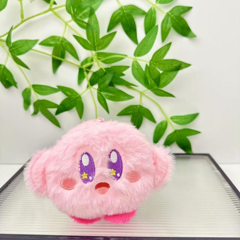 Kirby Coin Plush Purse Keychain Star Eye Embroidery Design For Gift Kids