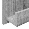 Magazine Shelf Grey Sonoma 51 x 11 x 102 cm Particleboard