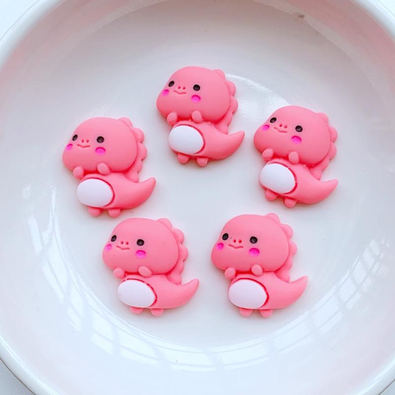20Pcs New Cute Mini 19*20mm Cartoon Little Dinosaurl Flat Back Resin Scrapbooking DIY Jewelry Craft Decoration Access