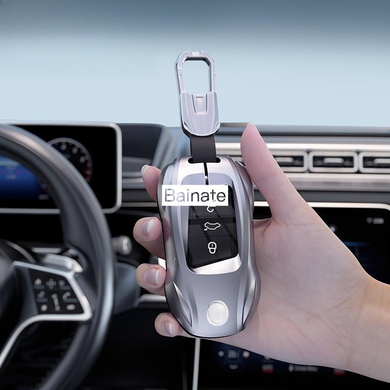 Alloy Car Key Case, For Vw Volkswagen Cupra Formentor Golf 8 Mk8 Id.3 Id.4 Skoda Octavia Seat Leon Mk4 Gti R Car Accessories