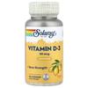 Solaray Vitamin D-3 Chewable Tablets, Lemon Flavor, 50mcg, 60 Tablets