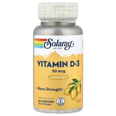 Vitamin D-3 Chewable Tablets, Lemon Flavor, 50mcg, 60 Tablets