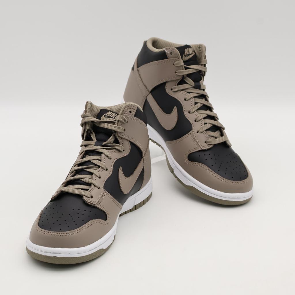 DD1869-002 Nike Dunk High Moon Fossil Black Bitter Dark Brown Ash Grey (Women's)