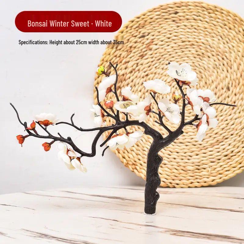 Artificial Plum Blossom Tree Branch Ornament - Ancient Style Indoor Decor and Dance Prop
