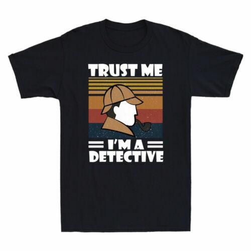 Trust Me I m A Detective Funny Detective Design Vintage Men Short Sleeve T-shirt XXL