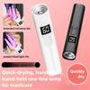 Mini UV LED Nail Lamp Portable Rechargeable Handheld Gel Nail Dryer Fast Curing Lightweight Design for Home Manicure