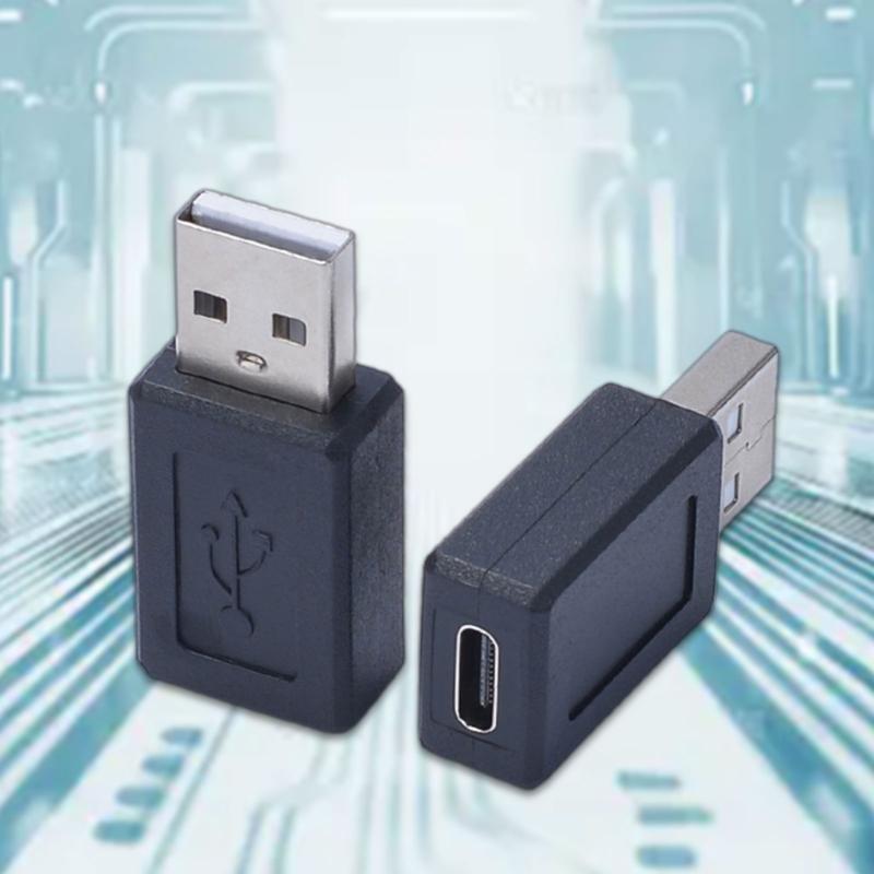 USB C Female to USB Male Adapter USB C to USB 2.0 Adapter 480mbps Data Transfer Type C to USB Adapter for Laptops