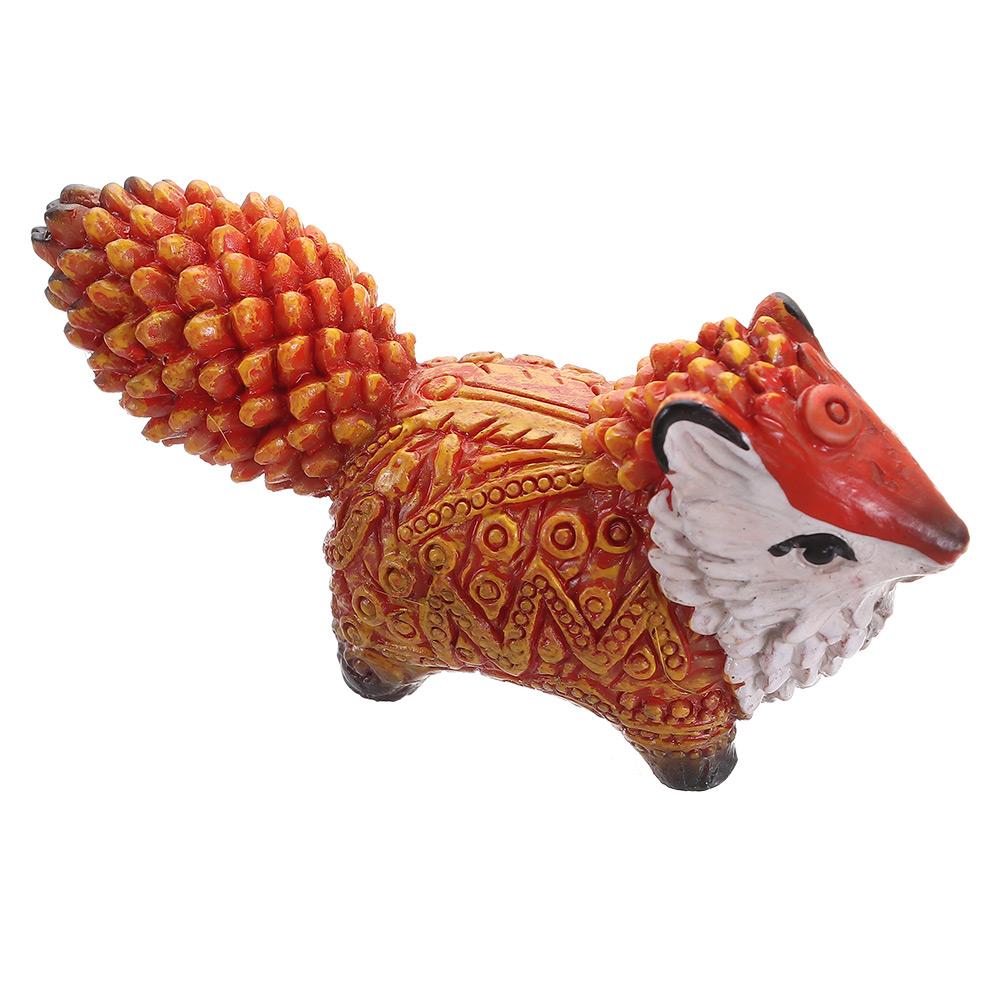 Animal Resin Crafts Ornaments Totem Fox Miniature Figurine Fox Totem Statue Desktop Decorations