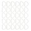 30pcs Hollow Frame Pendants Resin Craft Open Bezels Jewelry Necklaces Earrings Making Supplies