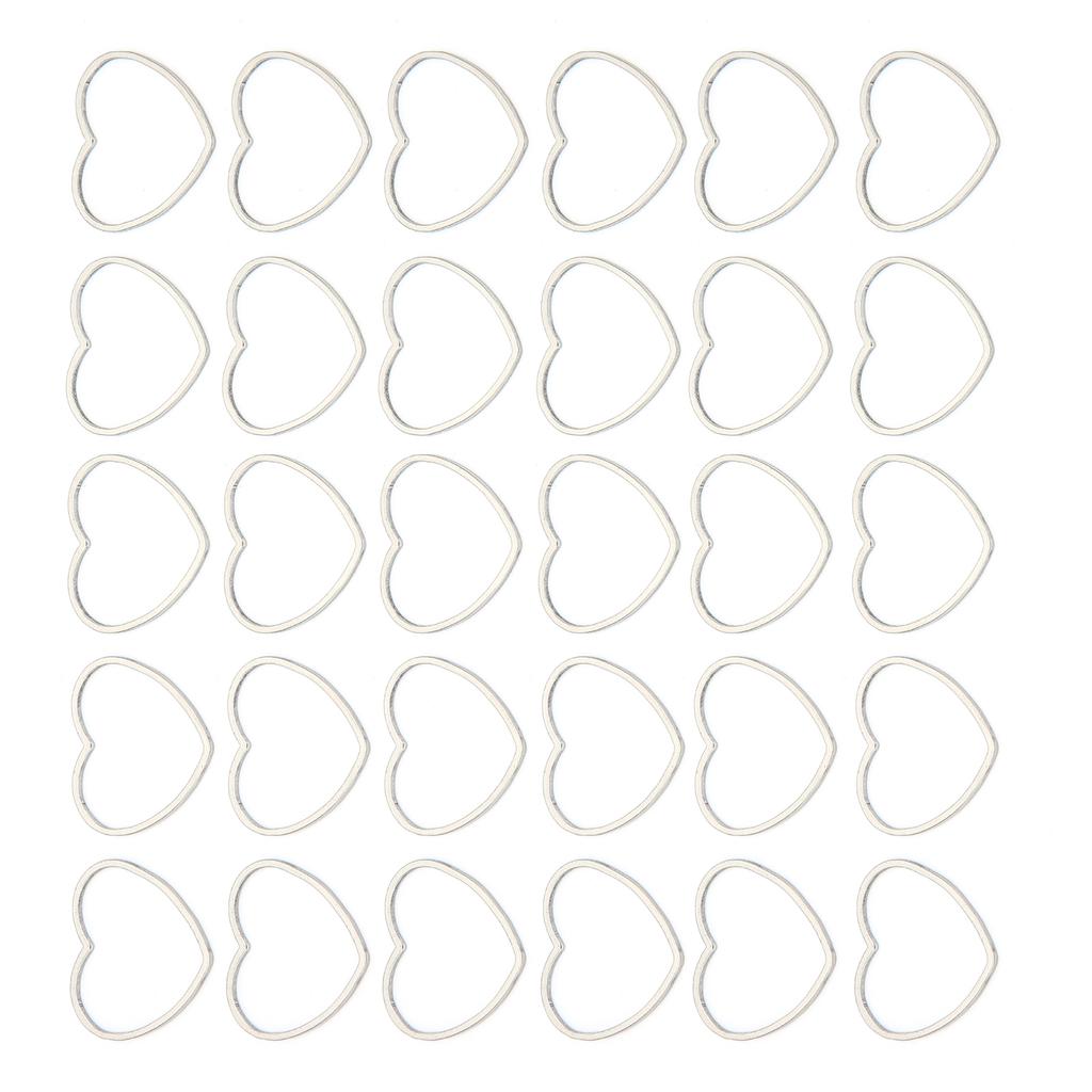30pcs Hollow Frame Pendants Resin Craft Open Bezels Jewelry Necklaces Earrings Making Supplies